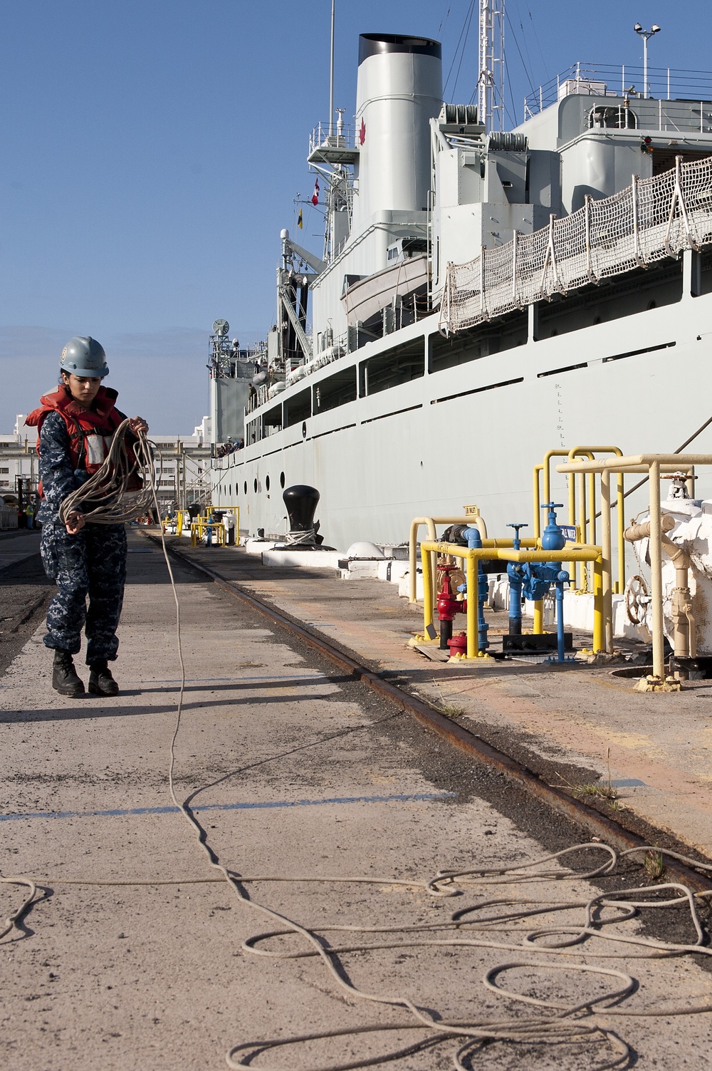 HMCS Protecteur, crew arrive safely at Joint Base Pearl Harbor-Hickam