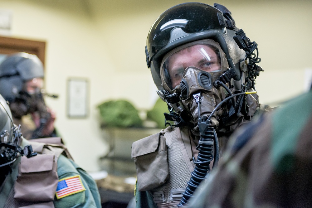 36th AS tests operational capability during chemical attack