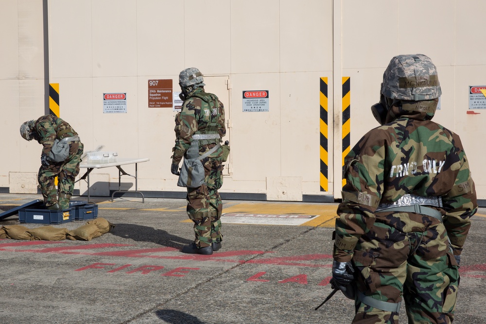 374th MXS tests operational capability during chemical attack