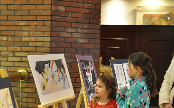 Artworks exhibited by community children