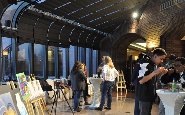 Artworks exhibited by community children