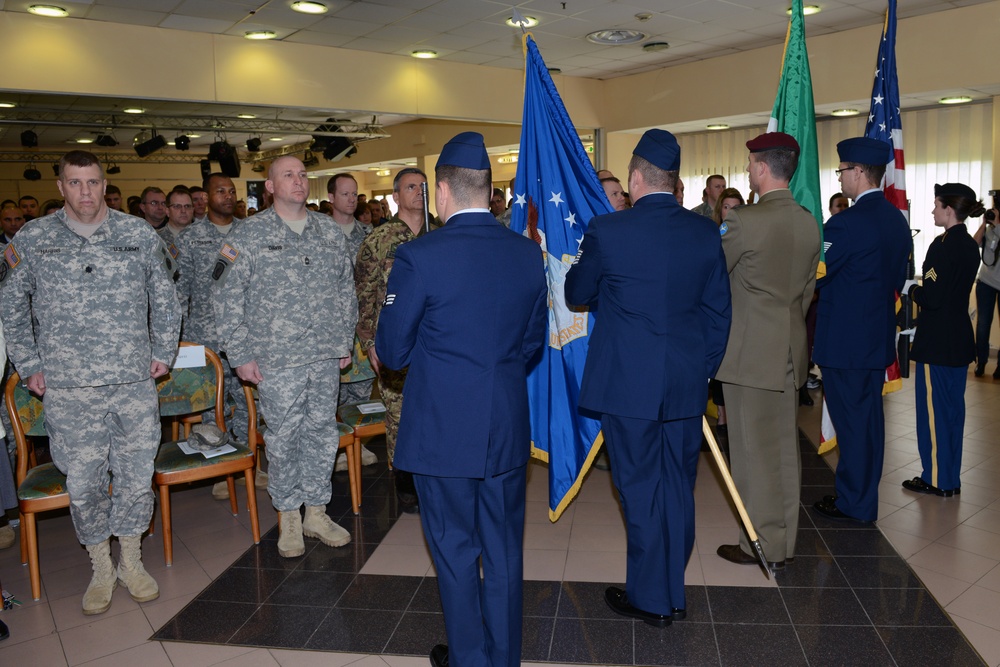 Chief Master Sgt. David K. Knight Jr.'s retirement ceremony