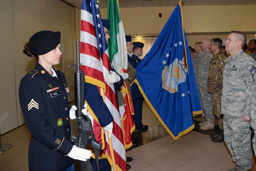 Chief Master Sgt. David K. Knight Jr.'s retirement ceremony
