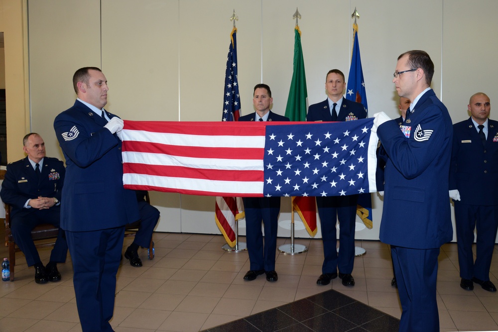Chief Master Sgt. David K. Knight Jr.'s retirement ceremony