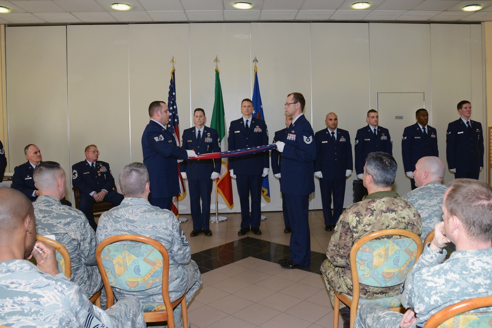 Chief Master Sgt. David K. Knight Jr.'s retirement ceremony