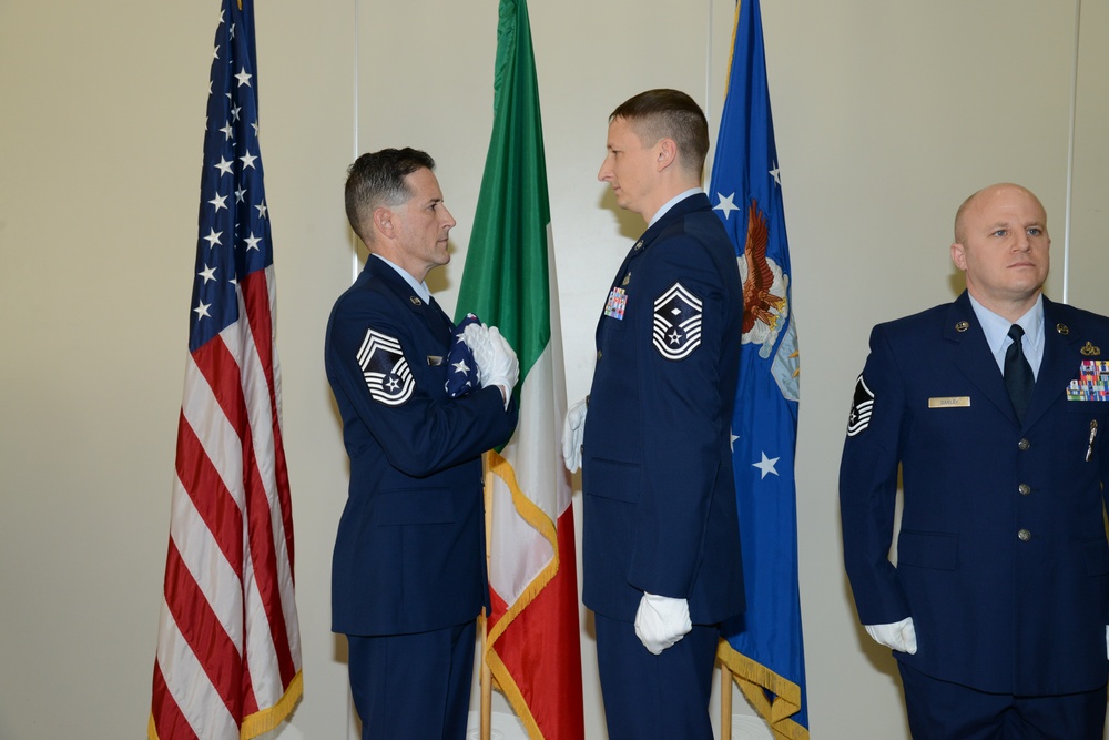 Chief Master SGt. David K. Knight Jr.'s retirement ceremony