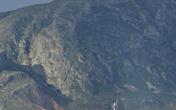 USS Truxtun departs Crete