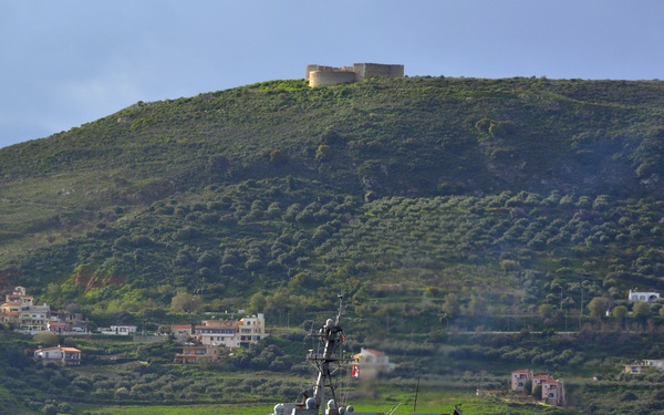 USS Truxtun departs Crete