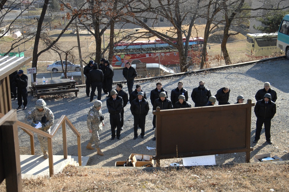 Pistol qualification at Pomeroy Range