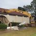 Old community library building demolition