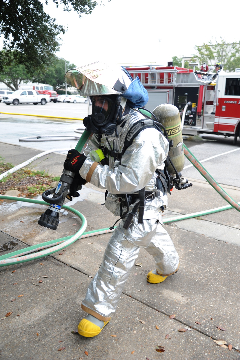 Structure fire exercise