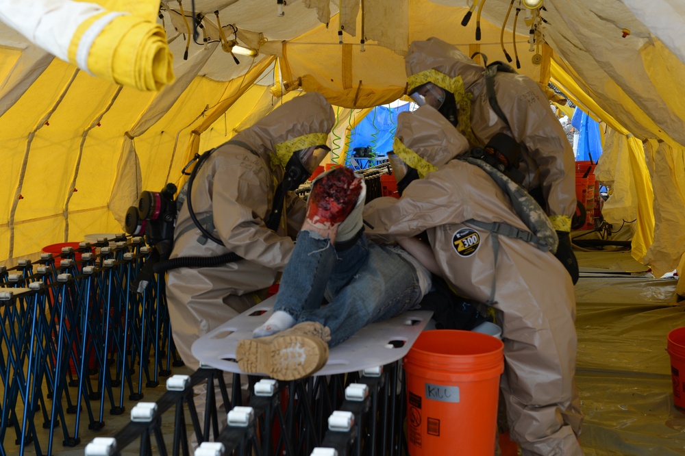 Texas Homeland Response Force welcomes visitors to certification training exercise