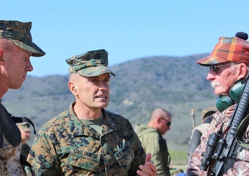 1st MLG commanding general visits Marines during 2014 Western Division matches
