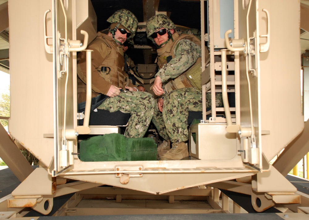 NMCB 25 MRAP rollover training