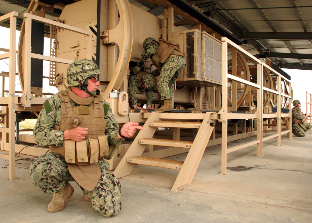 NMCB 25 MRAP rollover training