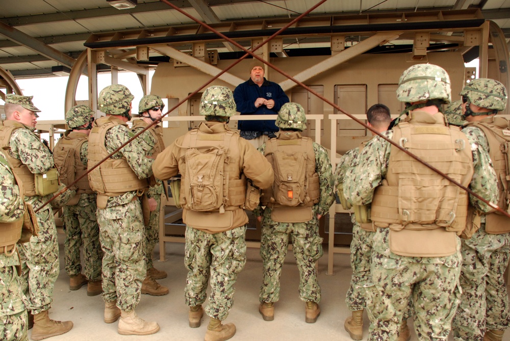 NMCB 25 MRAP rollover training