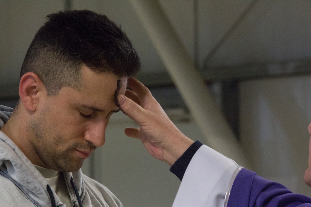 Ash Wednesday aboard Mihail Kogalniceanu Air Base, Mihail Kogalniceanu, Romania