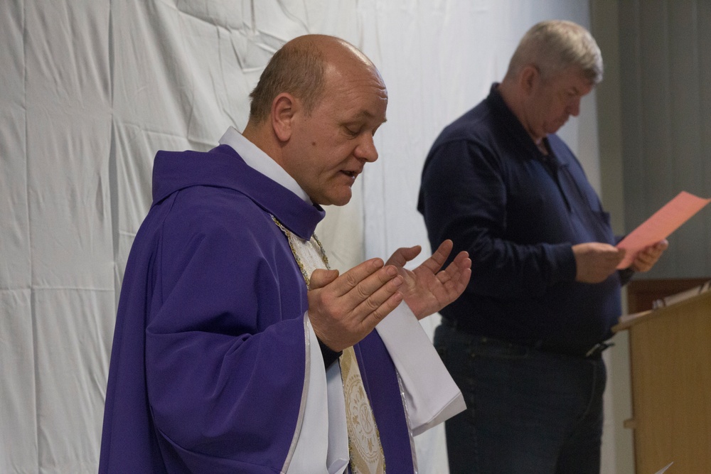 Ash Wednesday aboard Mihail Kogalniceanu Air Base, Mihail Kogalniceanu, Romania