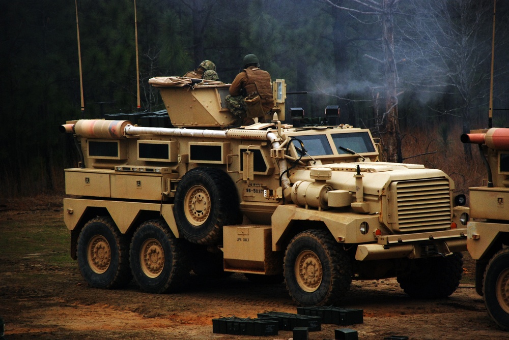 Convoy Security Element weapons training
