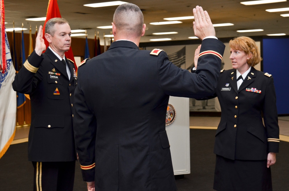 Husband, wife promoted together at Fort Bliss