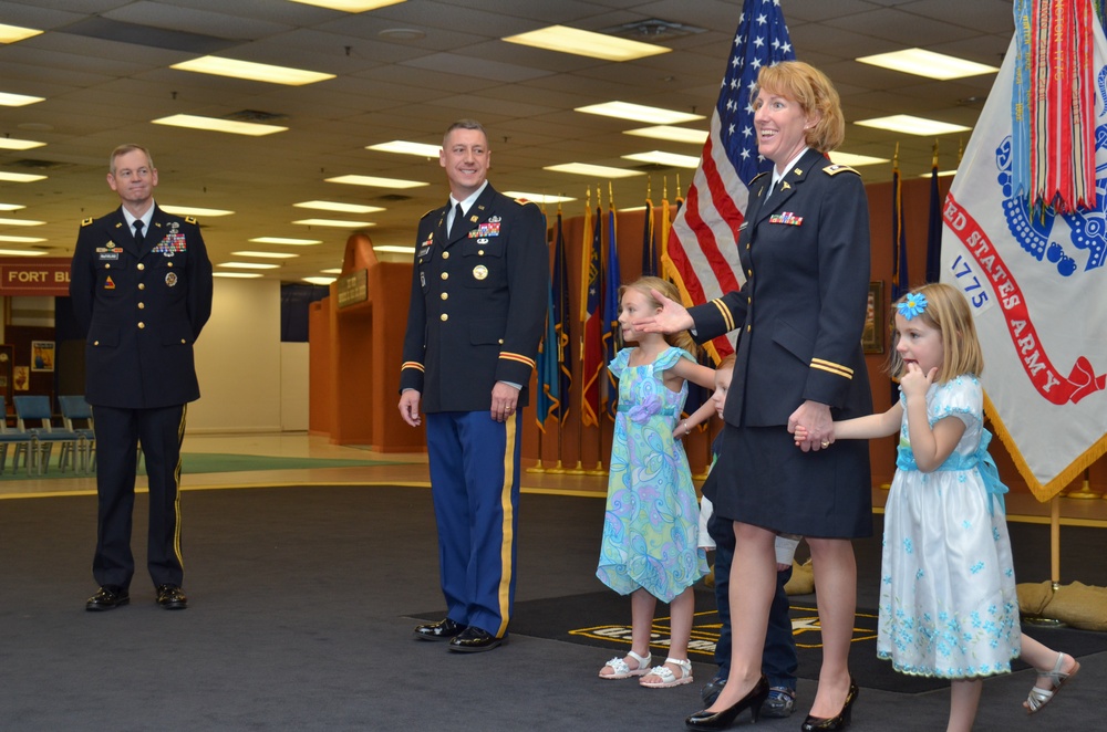 Husband, wife promoted together at Fort Bliss