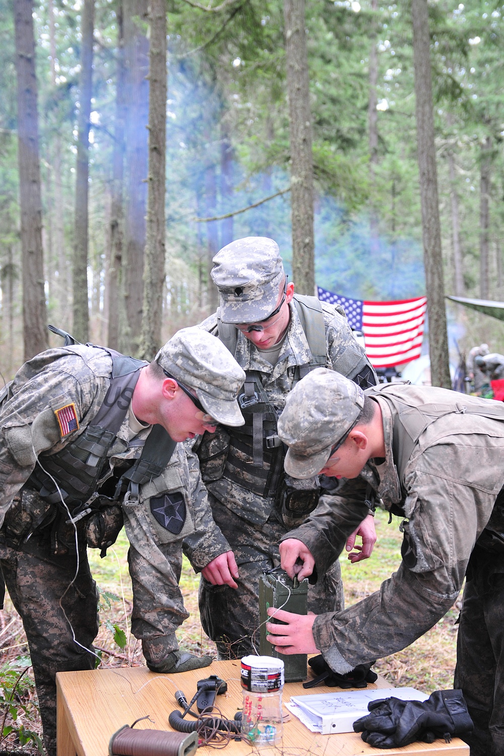 Soldiers endure rain, water for silver spurs