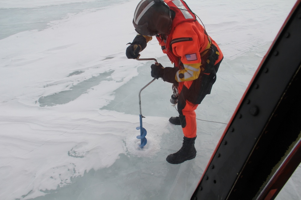 Coast Guard gathers ice data on Lake Erie in support of NOAA