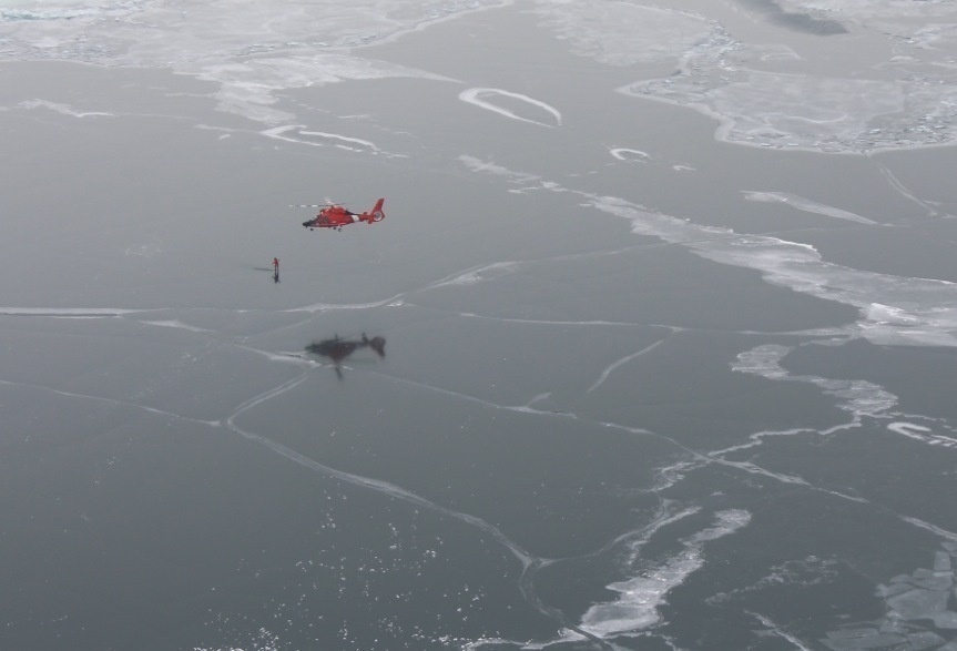 Coast Guard gathers ice data on Lake Erie in support of NOAA