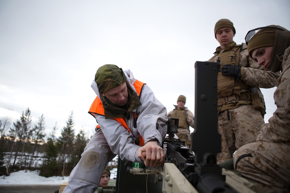 .50 caliber machine gun range instruction