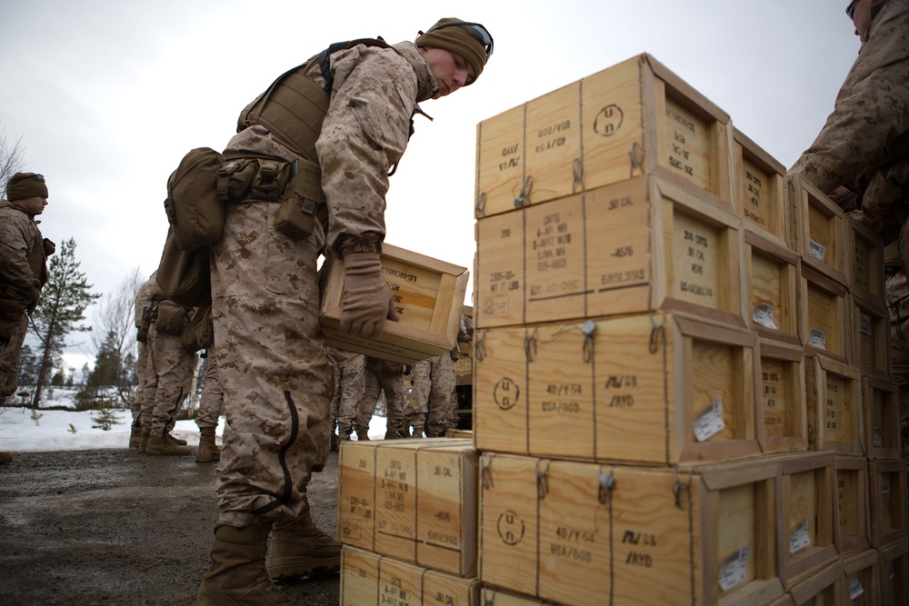 Mounds of Norwegian ammo