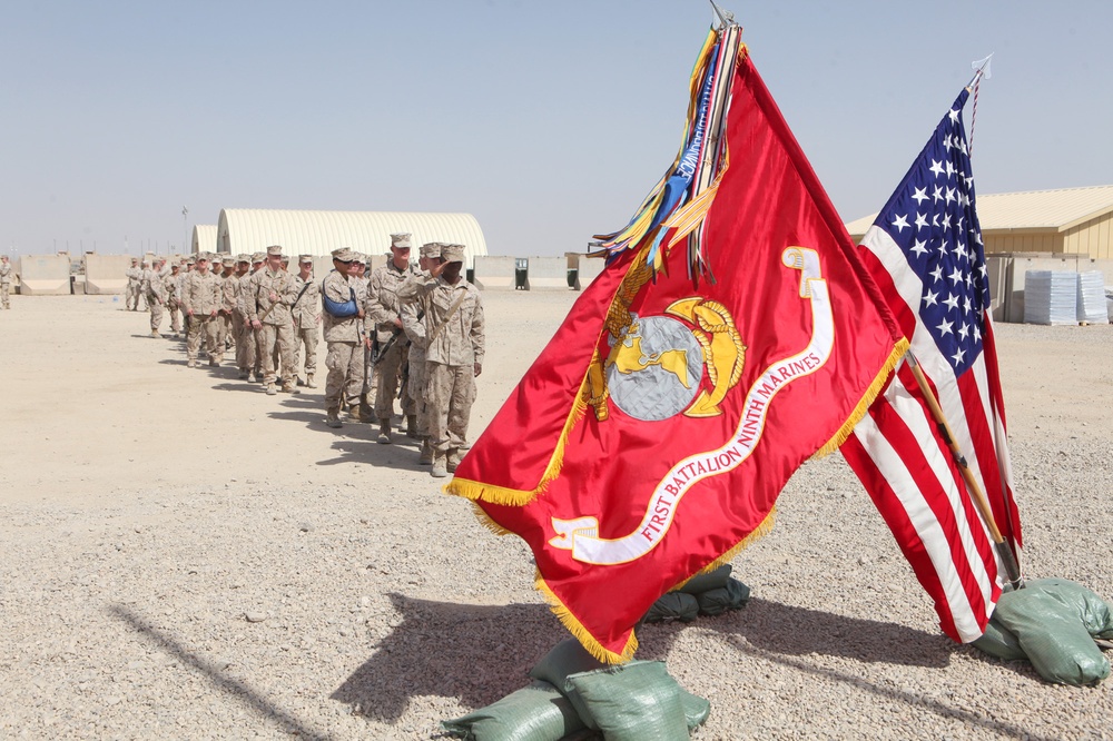 Deployed Marines gather to remember fallen brother