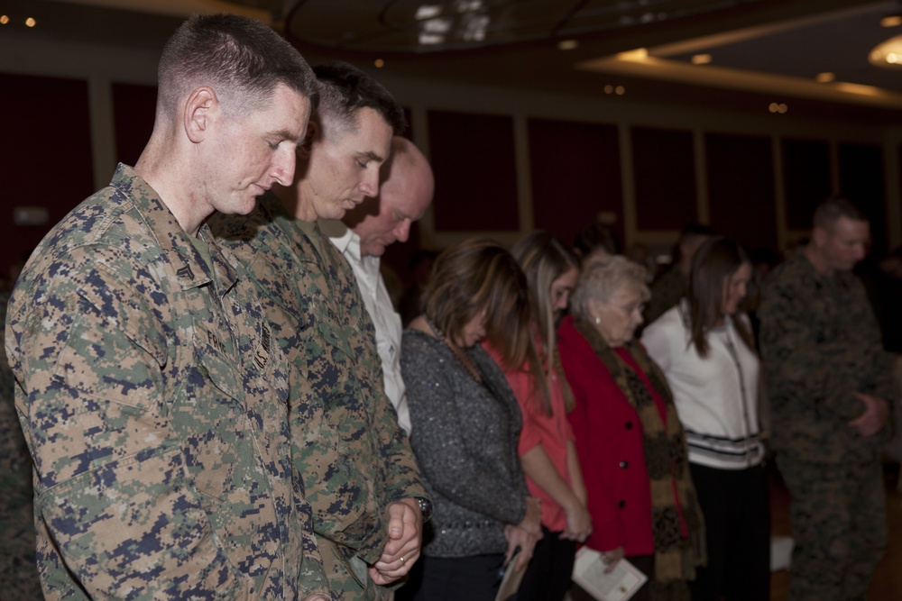 MGySgt Frye's retirement ceremony