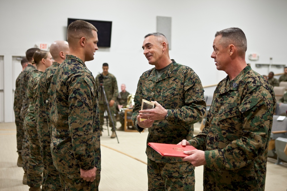 2nd Marine Division Awards Ceremony 27 Feb. 2014