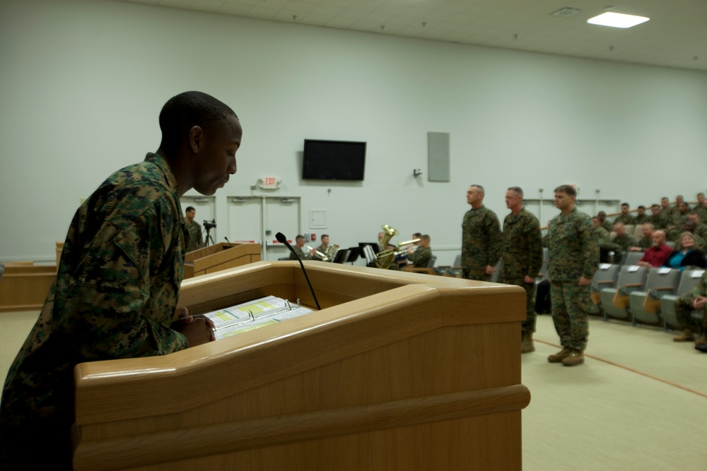 2nd Marine Division Awards Ceremony 27 Feb. 2014