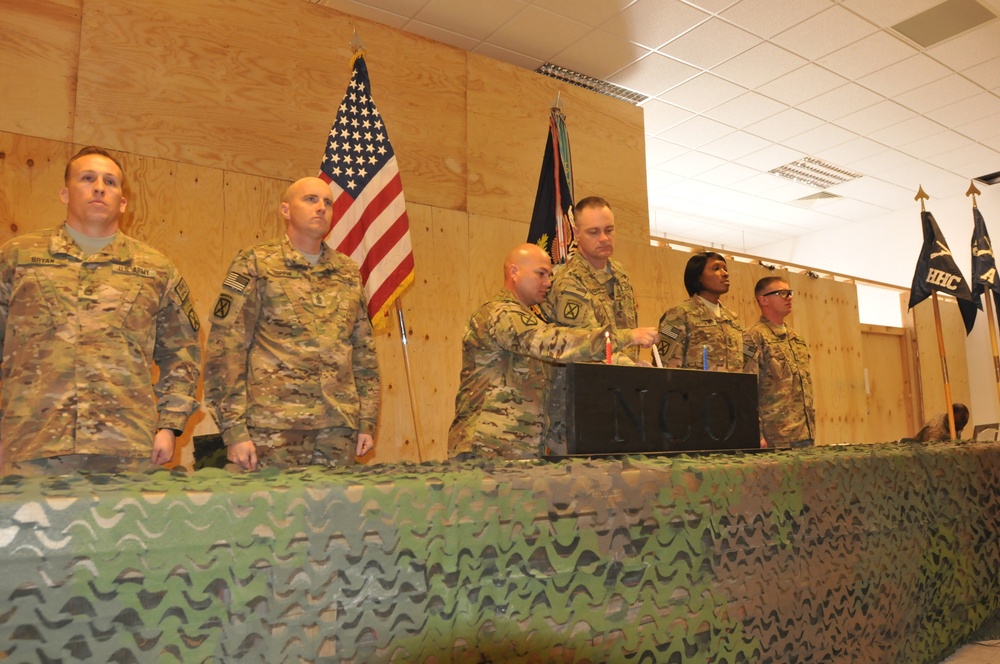 Spartan leaders conduct NCO induction ceremony