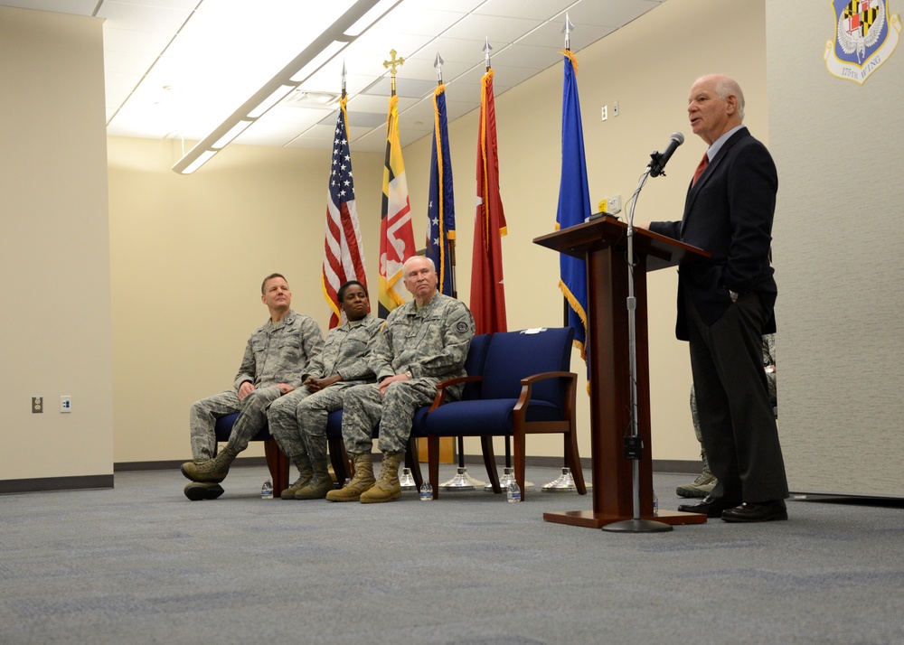 175th Wing Headquarters ribbon cutting remony