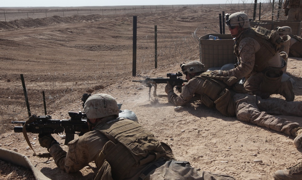 1st Battalion, 9th Marine Regiment conducts live-fire training exercise