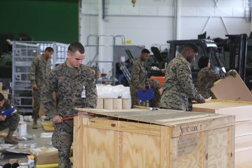 Sharpening the spear: Marines prepare equipment for Cold Response 2014