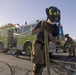 Coast Guard Base Kodiak firefighters conduct proficiency drills in Kodiak, Alaska