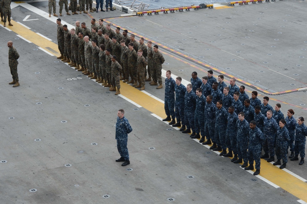 Sailors, Marine honor victims of Tohoku Earthquake, Tsunami
