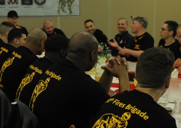 210th FA Brigade combatives team dinner and 2ID tournament