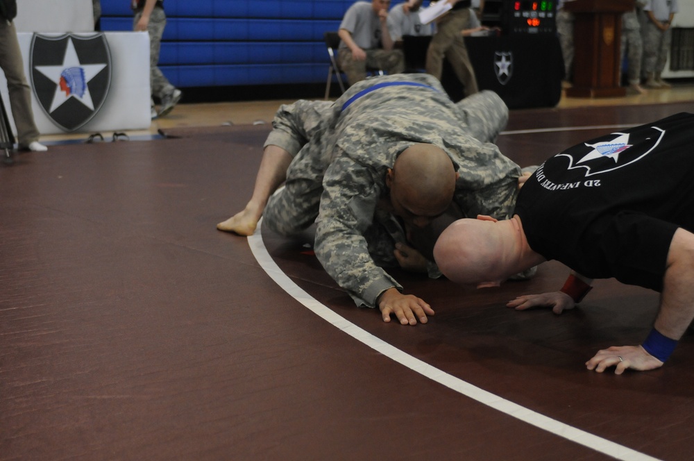210th FA Brigade combatives team dinner and 2ID tournament