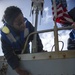 USS Roosevelt rigid-hull inflatable boat maintenance