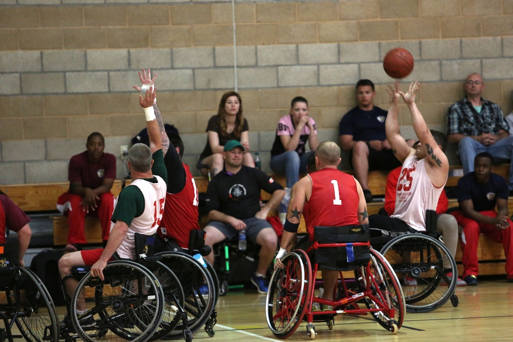 2014 Marine Corps Trials wheelchair basketball competition