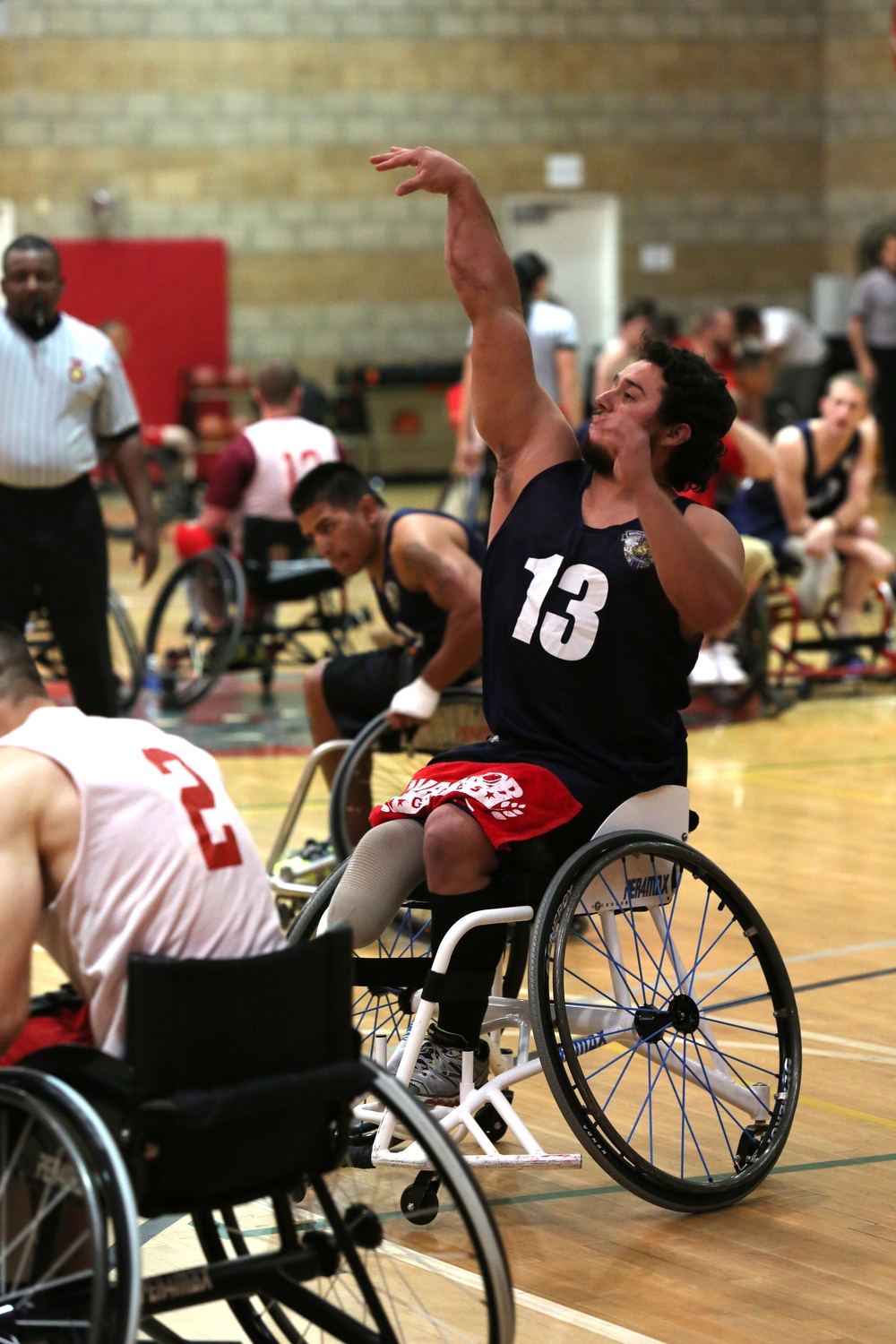 2014 Marine Corps Trials wheelchair basketball competition