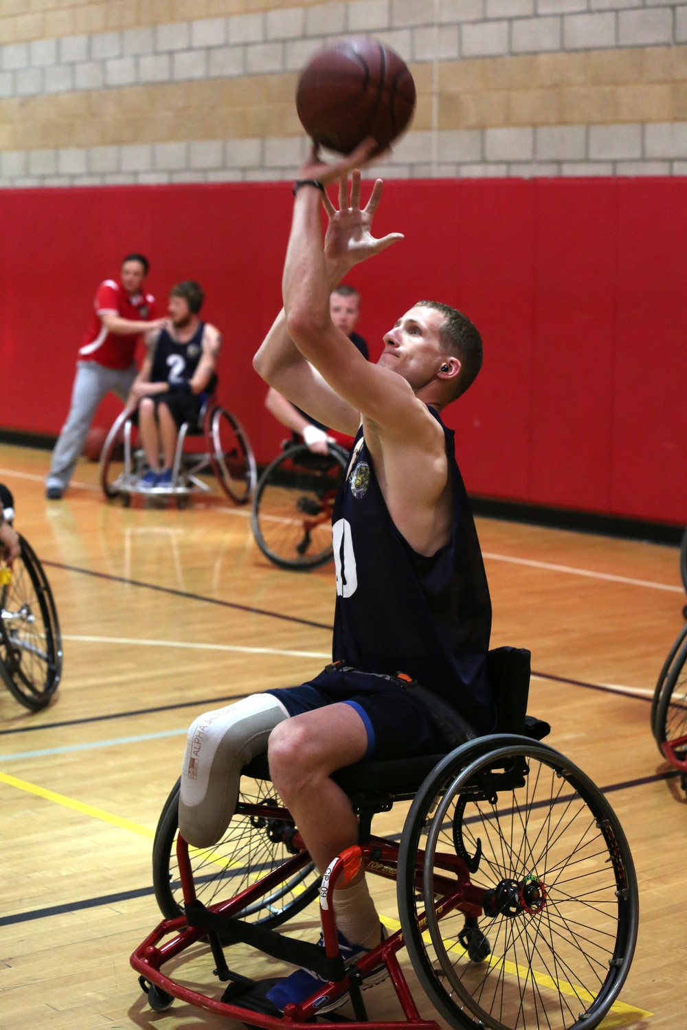 2014 Marine Corps Trials wheelchair basketball competition