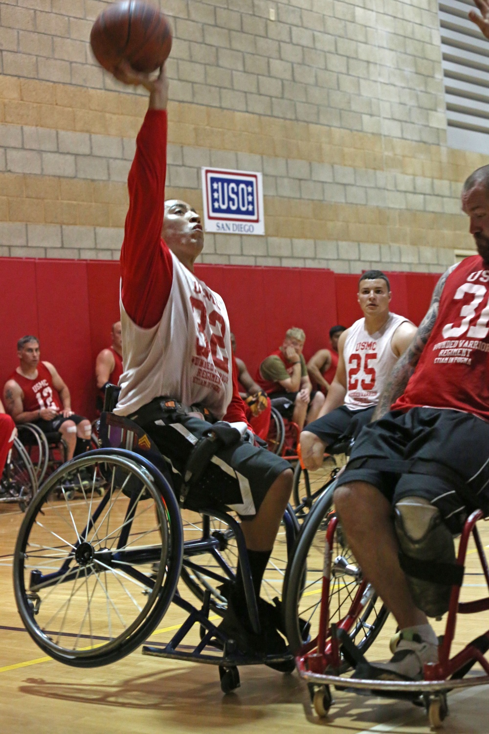 2014 Marine Corps Trials wheelchair basketball competition