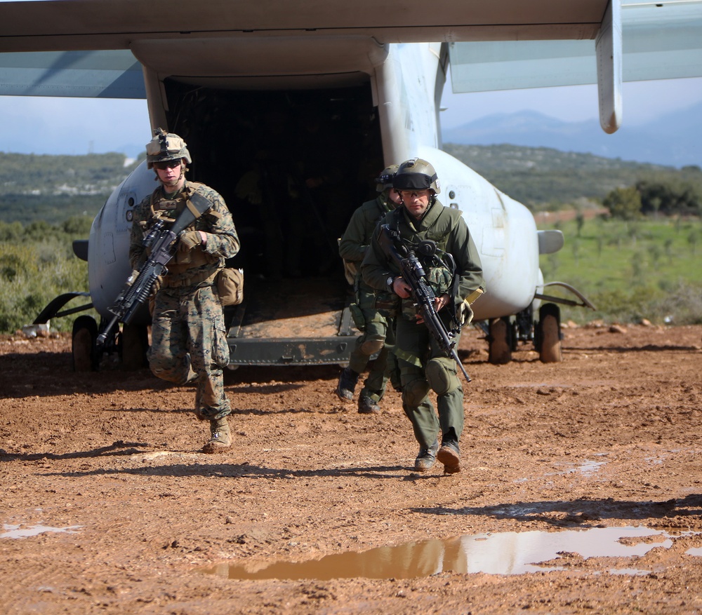 22nd MEU conducts bilateral training with the Hellenic Army