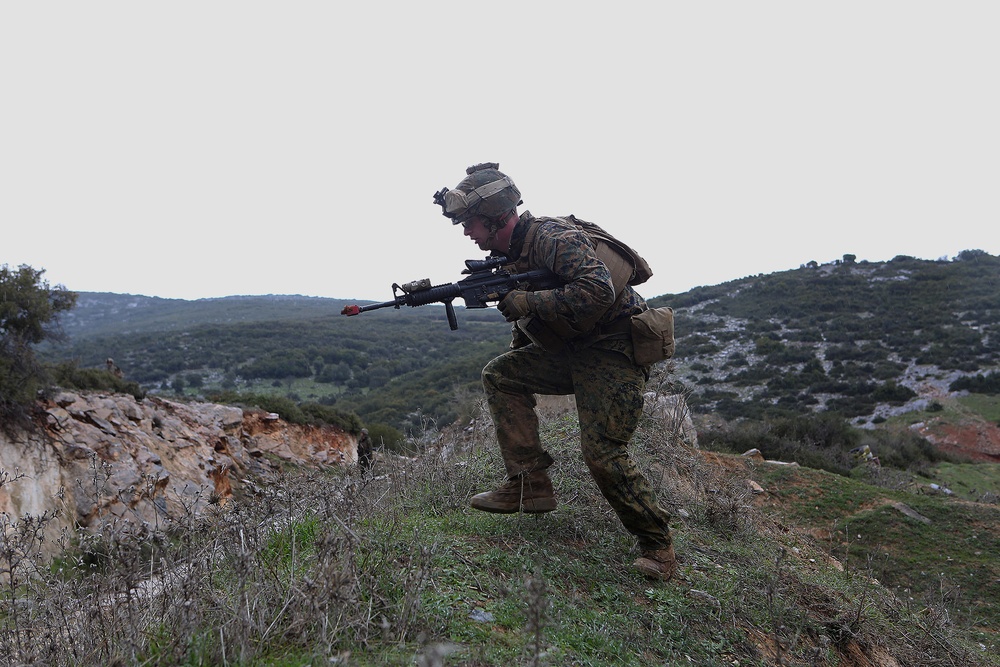 22nd MEU conducts bilateral training with the Hellenic Army