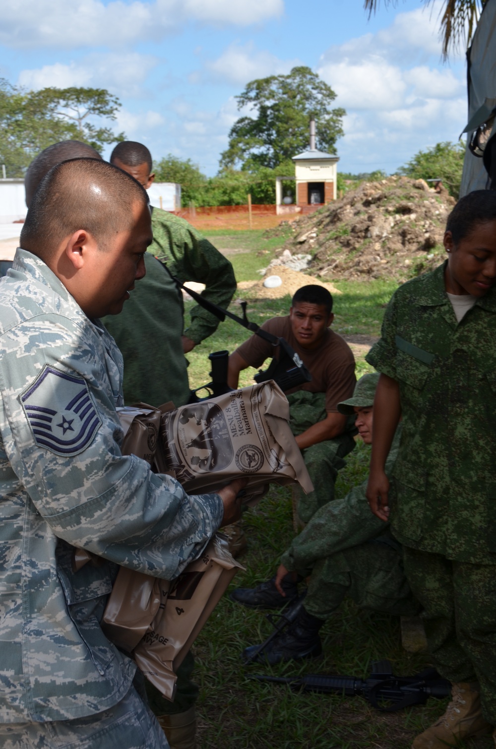 Belize Defence Force provides security at New Horizons construction site